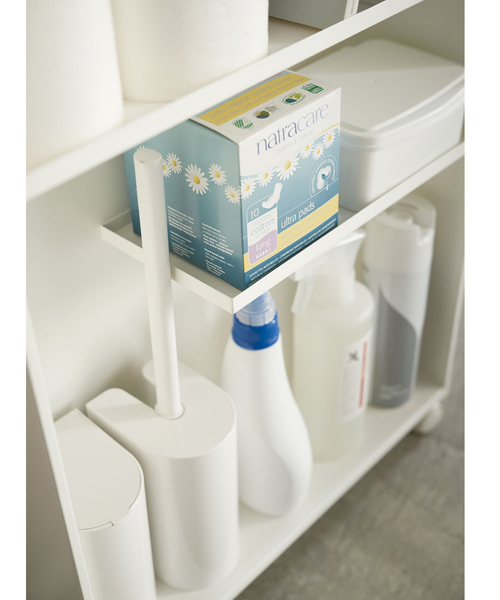 tower(タワー)の「【tower】 ハンドル付きスリムトイレラック(掃除グッズ・レディース・ホワイト/ブラック・フリー)」の8枚目の写真