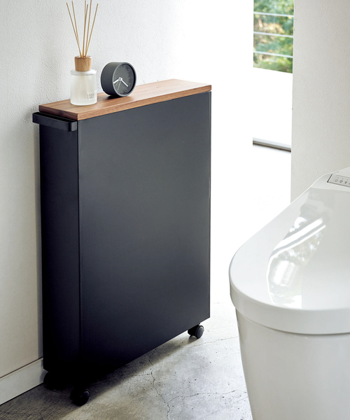 tower(タワー)の「【tower】 ハンドル付きスリムトイレラック(掃除グッズ・レディース・ホワイト/ブラック・フリー)」の10枚目の写真