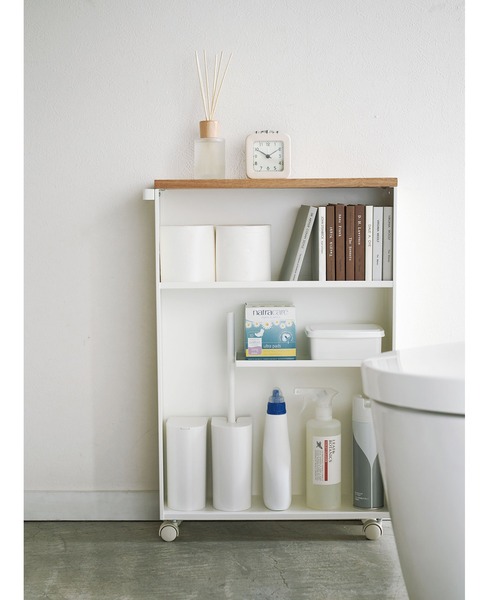 tower(タワー)の「【tower】 ハンドル付きスリムトイレラック(掃除グッズ・レディース・ホワイト/ブラック・フリー)」の19枚目の写真