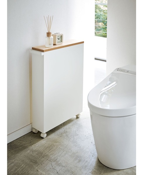 tower(タワー)の「【tower】 ハンドル付きスリムトイレラック(掃除グッズ・レディース・ホワイト/ブラック・フリー)」の20枚目の写真