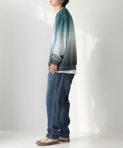 osharewalker（オシャレウォーカー）の「【廃盤】『グラデーションプリントスウェット』（スウェット・レディース・グリーン/ボルドー・1/2）」の19枚目の写真