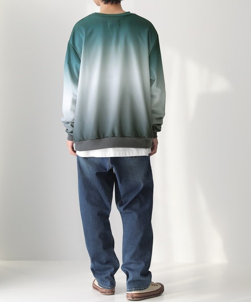 osharewalker（オシャレウォーカー）の「【廃盤】『グラデーションプリントスウェット』（スウェット・レディース・グリーン/ボルドー・1/2）」の20枚目の写真