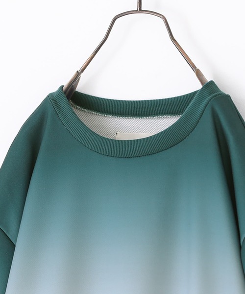 osharewalker（オシャレウォーカー）の「【廃盤】『グラデーションプリントスウェット』（スウェット・レディース・グリーン/ボルドー・1/2）」の22枚目の写真