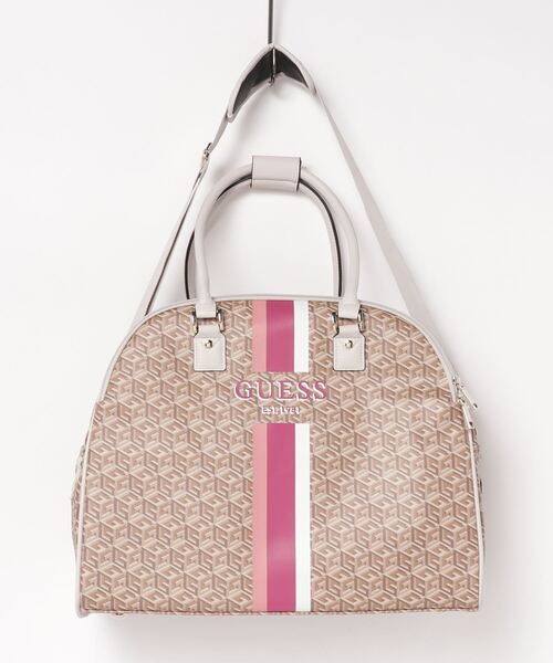 Guess（ゲス）の「WILDER Deluxe Dome（ボストンバッグ・レディース・ライトピンク/ライトブラウン・ONE SIZE）」の20枚目の写真
