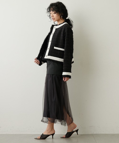 Whim Gazette（ウィムガゼット）の「チュール切り替えスカート