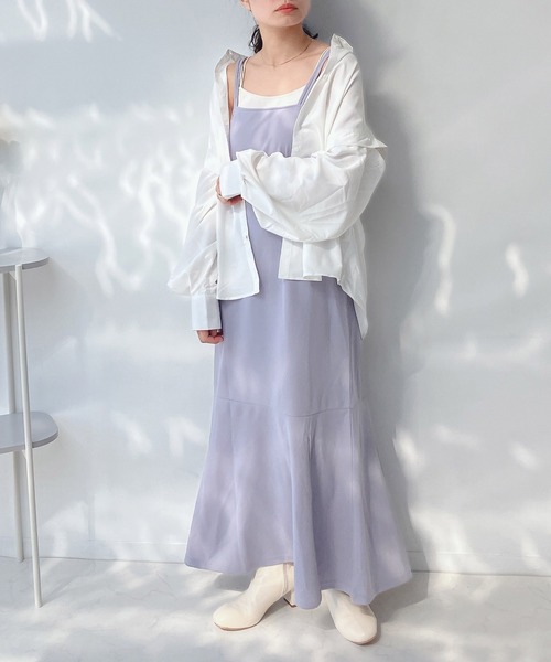 AS KNOW AS plus(アズノゥアズプラス)の「○肩あき マルチWAY ビッグシャツ(シャツ/ブラウス・レディース・オフホワイト/ブラック/ブルー・FREE)」の6枚目の写真
