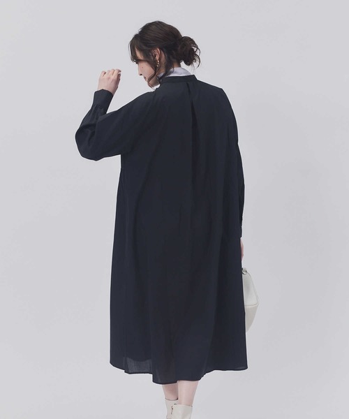 HONEYSUCKLE ROSE(ハニーサックルローズ)の「【HONEYSUCKLE ROSE】長袖ギャザーワンピース(シャツ/ブラウス・レディース・ホワイト/ブラック・M/L)」の13枚目の写真