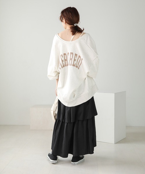 Bab（バブ）の「タフタティアードスカート（スカート・レディース・サンドベージュ/ブラック・M）」の11枚目の写真