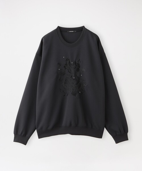 LOVELESS（ラブレス）の「RAMPONIエンブロイダリー プルオーバー（スウェット・メンズ・オフホワイト/ブラック・L/M）」の11枚目の写真