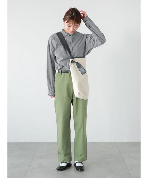 Lugnoncure（ルノンキュール）の「TCブロードフリル衿前後2WAYブラウス（シャツ/ブラウス・レディース・ブルー/サックスブルー/オフホワイト/ブラック・ﾌﾘ-）」の21枚目の写真