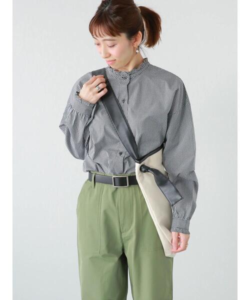 Lugnoncure（ルノンキュール）の「TCブロードフリル衿前後2WAYブラウス（シャツ/ブラウス・レディース・ブルー/サックスブルー/オフホワイト/ブラック・ﾌﾘ-）」の22枚目の写真