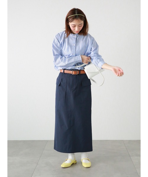 Lugnoncure（ルノンキュール）の「TCブロードフリル衿前後2WAYブラウス（シャツ/ブラウス・レディース・ブルー/サックスブルー/オフホワイト/ブラック・ﾌﾘ-）」の8枚目の写真