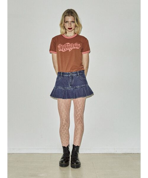 jouetie（ジュエティ）の「ヒッピーロゴリンガー Tシャツ（Tシャツ/カットソー・レディース・ブラック/ブラウン/オフホワイト・MEDIUM）」の13枚目の写真