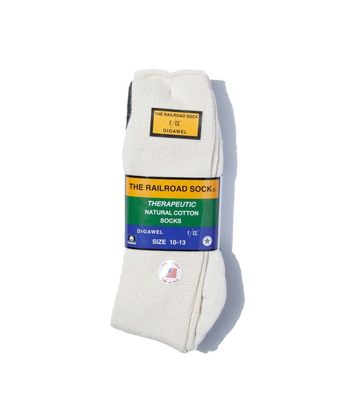 F/CE. （エフシーイー）の「F/CE.×DIGAWEL THE RAILROAD SOCK HEALTH TRAK special COMFORT TOP (2PK) / エフシーイー×ディガウェル レイルロードソックス 靴下(2色セット）（ソックス/靴下・メンズ・アイボリー・FREE）」の3枚目の写真