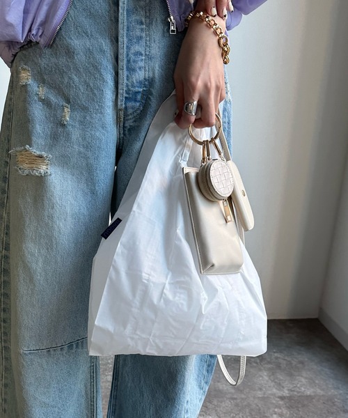 DouDou（ドゥドゥ）の「【BAGGU/バグゥ】2023SS BABY BAGGU（エコバッグ/サブバッグ・レディース・ブルー/ホワイト/ブラック/グリーン系その他/ピンク系その他・FREE）」の17枚目の写真