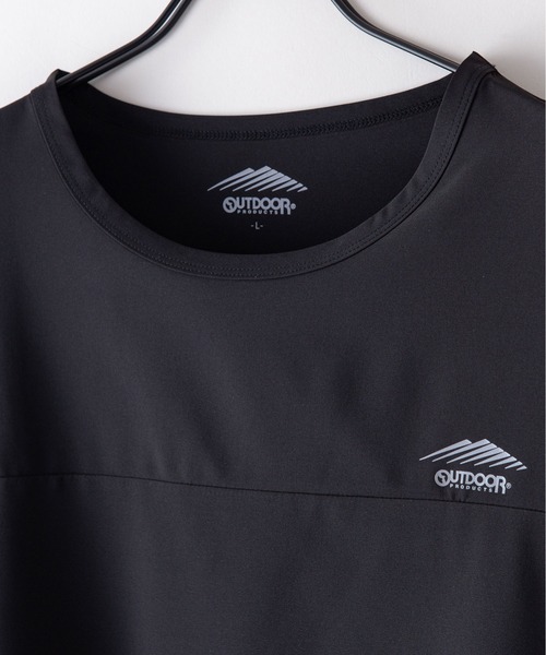 OUTDOOR PRODUCTS APPAREL(アウトドアプロダクツアパレル)の「速乾 抗菌防臭 紫外線対策 接触冷感 ストレッチ 軽量機能 ワンポイントブランドロゴ Tシャツ(Tシャツ/カットソー・メンズ・ブラック/ベージュ/カーキ・LARGE/MEDIUM/X-LARGE)」の7枚目の写真