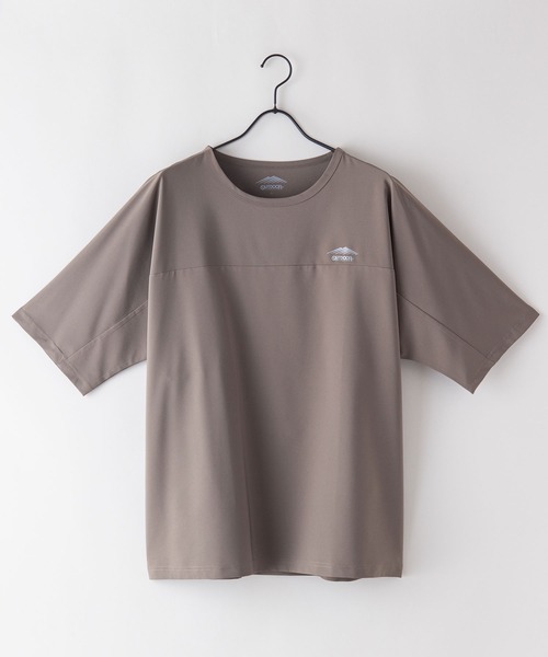 OUTDOOR PRODUCTS APPAREL(アウトドアプロダクツアパレル)の「速乾 抗菌防臭 紫外線対策 接触冷感 ストレッチ 軽量機能 ワンポイントブランドロゴ Tシャツ(Tシャツ/カットソー・メンズ・ブラック/ベージュ/カーキ・LARGE/MEDIUM/X-LARGE)」の5枚目の写真