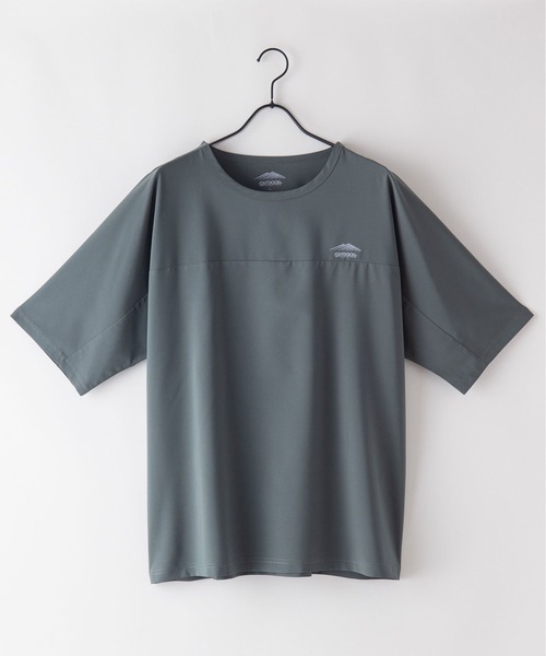 OUTDOOR PRODUCTS APPAREL(アウトドアプロダクツアパレル)の「速乾 抗菌防臭 紫外線対策 接触冷感 ストレッチ 軽量機能 ワンポイントブランドロゴ Tシャツ(Tシャツ/カットソー・メンズ・ブラック/ベージュ/カーキ・LARGE/MEDIUM/X-LARGE)」の6枚目の写真