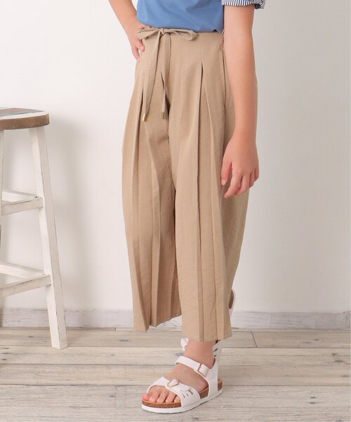 ikka(イッカ)の「細ベルト付きスラブワイドパンツ(120~160cm)(その他パンツ・キッズ・ブラック/ベージュ・120/130/140/150/160)」の12枚目の写真