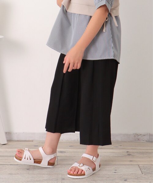 ikka(イッカ)の「細ベルト付きスラブワイドパンツ(120~160cm)(その他パンツ・キッズ・ブラック/ベージュ・120/130/140/150/160)」の15枚目の写真