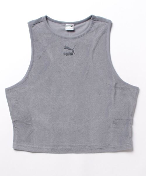 PUMA(プーマ)の「PUMA プーマ ウィメンズ CLASSICS パイル クロップ トップ(その他トップス・レディース・タン/ライトグレー/グレー・MEDIUM/LARGE/SMALL/X-SMALL)」の10枚目の写真