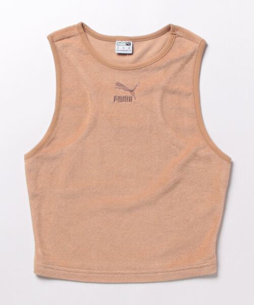PUMA(プーマ)の「PUMA プーマ ウィメンズ CLASSICS パイル クロップ トップ(その他トップス・レディース・タン/ライトグレー/グレー・MEDIUM/LARGE/SMALL/X-SMALL)」の8枚目の写真