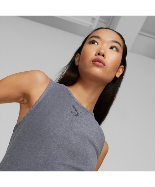 PUMA(プーマ)の「PUMA プーマ ウィメンズ CLASSICS パイル クロップ トップ(その他トップス・レディース・タン/ライトグレー/グレー・MEDIUM/LARGE/SMALL/X-SMALL)」の13枚目の写真