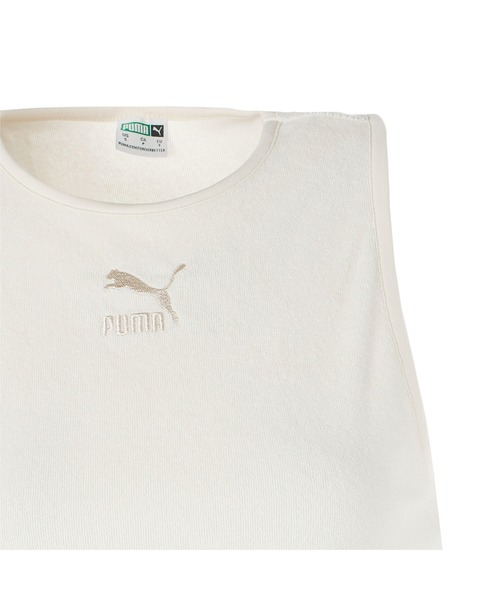 PUMA(プーマ)の「PUMA プーマ ウィメンズ CLASSICS パイル クロップ トップ(その他トップス・レディース・タン/ライトグレー/グレー・MEDIUM/LARGE/SMALL/X-SMALL)」の5枚目の写真