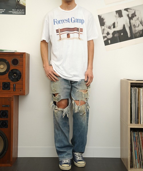 THRIFTY LOOK(スリフティールック)の「THRIFTY LOOK/スリフティールック THRIFTY'FOREST GUMP'TEE フォレストガンプTEE(Tシャツ/カットソー・メンズ・ホワイト・X-LARGE/LARGE/MEDIUM)」の6枚目の写真