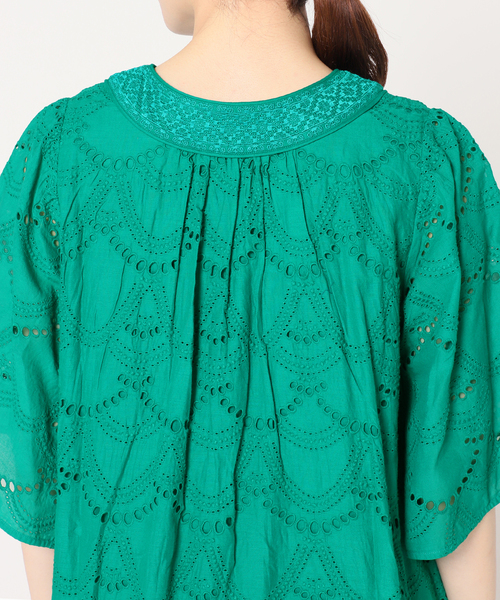 NE QUITTEZ PAS!（ヌキテパ）の「【ne Quittez pas / ヌキテパ】COTTON VOILE DOT HEMLA（ワンピース・レディース・グリーン・FREE）」の20枚目の写真