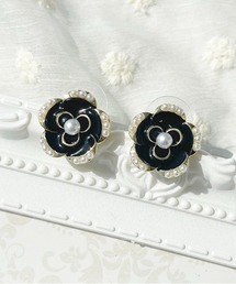 【apres jour×ARIAZ】モノトーンフラワーピアス