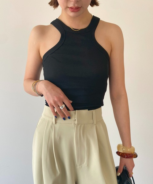 HANNE（アン）の「アメスリリブタンクトップ（タンクトップ・レディース・ブラック/ホワイト・フリー）」の5枚目の写真