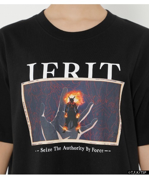 R4G（アールフォージー）の「[転生したらスライムだった件］BAMEN TEE THE RED IFRIT（Tシャツ/カットソー・レディース・ブラック・X-LARGE/LARGE/MEDIUM）」の9枚目の写真