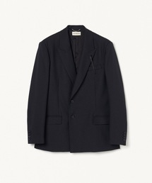 FORSOMEONE ノーカラージャケット 48 黒 FORSOMEONE ノーカラー