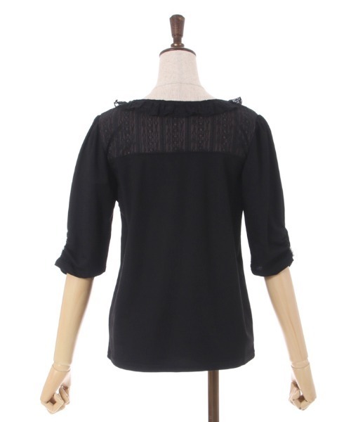 axes femme(アクシーズファム)の「パール釦付袖カットプルオーバー(Tシャツ/カットソー・レディース・サックスブルー/ホワイト/ブラック・FREE)」の15枚目の写真