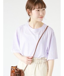 ehka sopo | シアーボーダーTシャツ(Tシャツ/カットソー)
