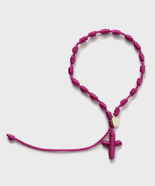 TAKEO KIKUCHI(タケオキクチ)の「【OJO DE MEX】Mexican Rosario Bracelet(ブレスレット・メンズ・キャメル/パープル/レッド系1/グリーン/ブラック/イエロー/ライトブルー/ピンク系・00)」の5枚目の写真