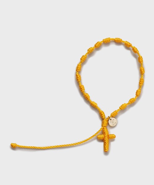 TAKEO KIKUCHI(タケオキクチ)の「【OJO DE MEX】Mexican Rosario Bracelet(ブレスレット・メンズ・キャメル/パープル/レッド系1/グリーン/ブラック/イエロー/ライトブルー/ピンク系・00)」の6枚目の写真