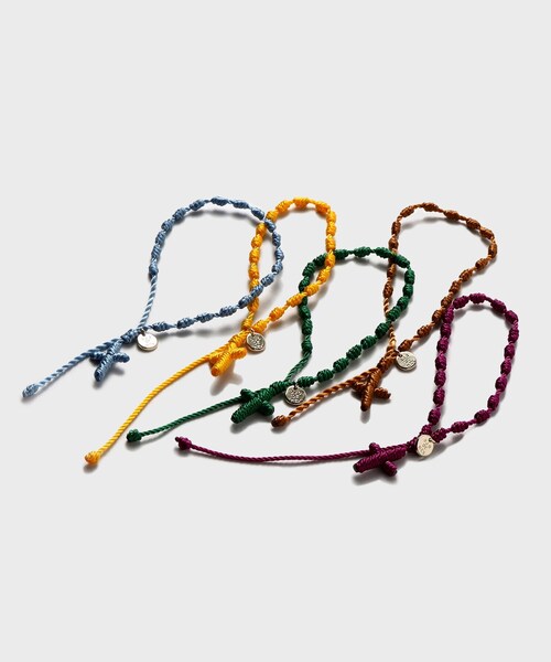 TAKEO KIKUCHI(タケオキクチ)の「【OJO DE MEX】Mexican Rosario Bracelet(ブレスレット・メンズ・キャメル/パープル/レッド系1/グリーン/ブラック/イエロー/ライトブルー/ピンク系・00)」の9枚目の写真