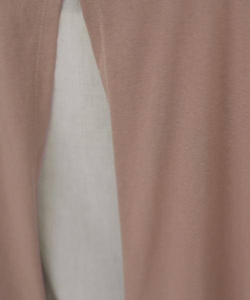 異素材重ね着風プルオーバー（Tシャツ/カットソー）｜ElegChic（エレグシック）