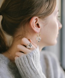 Ops.（オプス）の「ハート リング 大人かわいい レディース メンズ シルバー925【mellow-heart-ring メロウハート】（リング）」