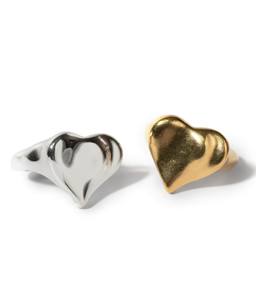 Ops.（オプス）の「ハート リング 大人かわいい レディース メンズ シルバー925【mellow-heart-ring メロウハート】（リング・レディース・イエローゴールド/シルバー・13号/17号/15号）」の18枚目の写真