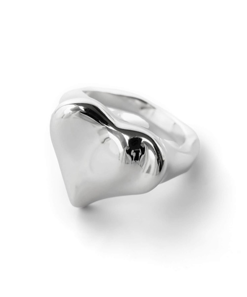 Ops.（オプス）の「ハート リング 大人かわいい レディース メンズ シルバー925【mellow-heart-ring メロウハート】（リング・レディース・イエローゴールド/シルバー・13号/17号/15号）」の14枚目の写真