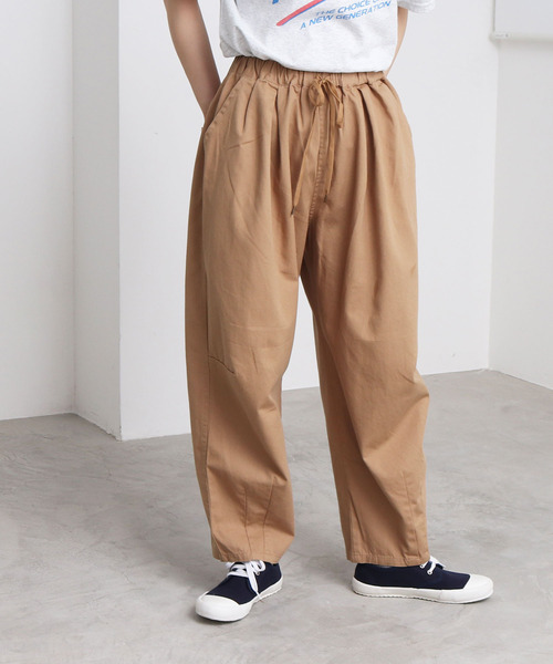 PAR ICI（パーリッシィ）の「コットンツイル ボリュームパンツ（その他パンツ・レディース・ベージュ/グレー/イエロー/ブラック・FREE）」の7枚目の写真