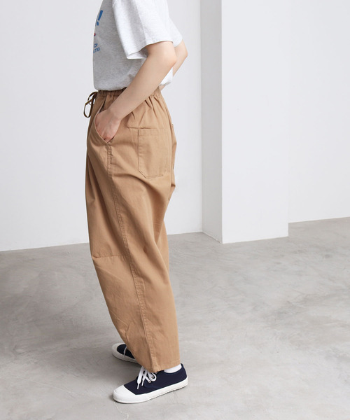 PAR ICI（パーリッシィ）の「コットンツイル ボリュームパンツ（その他パンツ・レディース・ベージュ/グレー/イエロー/ブラック・FREE）」の9枚目の写真