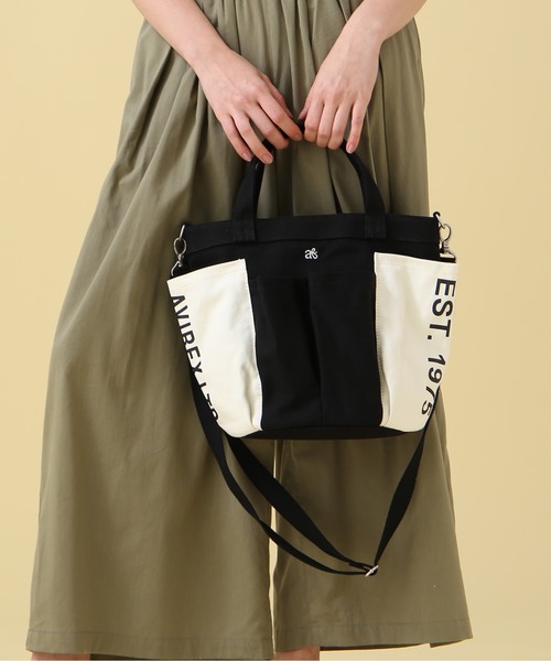 AVIREX（アヴィレックス）の「《限定》GARDENING TOTE BAG/ ガーデニング トートバッグ（トートバッグ・レディース・ホワイト系その他/ブラック系その他/ダークグリーン/ネイビー/グリーン系カモフラージュ/ベージュ/インディゴブルー/ライトインディゴブルー/カモフラージュ/ブラック系その他2/グレー系カモフラージュ/ブラック・FREE/F）」の3枚目の写真