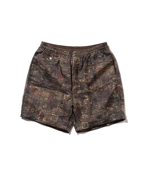 BEAMS PLUS / シルク バティック プリント ビーチ ショーツ