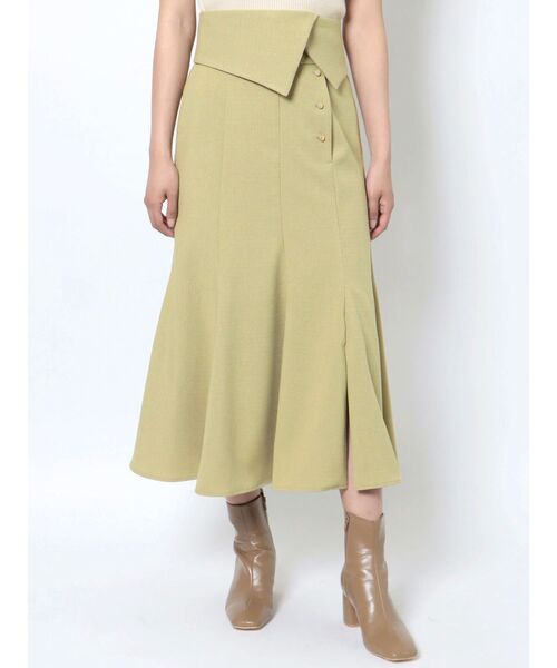 LAGUNAMOON(ラグナムーン)の「ウエストラペルボタンマーメイドスカート(スカート・レディース・イエロー/オレンジ/アイボリー・SMALL/MEDIUM)」の19枚目の写真