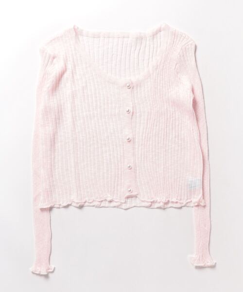 Jasmine Grandiflorum（ジャスミングランディフローラム）の「【Jasmine】シアーショート丈カーディガン（カーディガン/ボレロ・レディース・ブラック/ホワイト/ベージュ/ピンク/ブルー・FREE）」の11枚目の写真