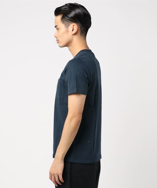 Denime（ドゥニーム）の「【JapanMade】BASIC CUTSEW SS POCKET CN/ベーシックカットソーポケットTシャツ（Tシャツ/カットソー・メンズ・ネイビー/ホワイト/ブラック/杢グレー・MEDIUM/LARGE/SMALL/X-LARGE/X-SMALL）」の10枚目の写真
